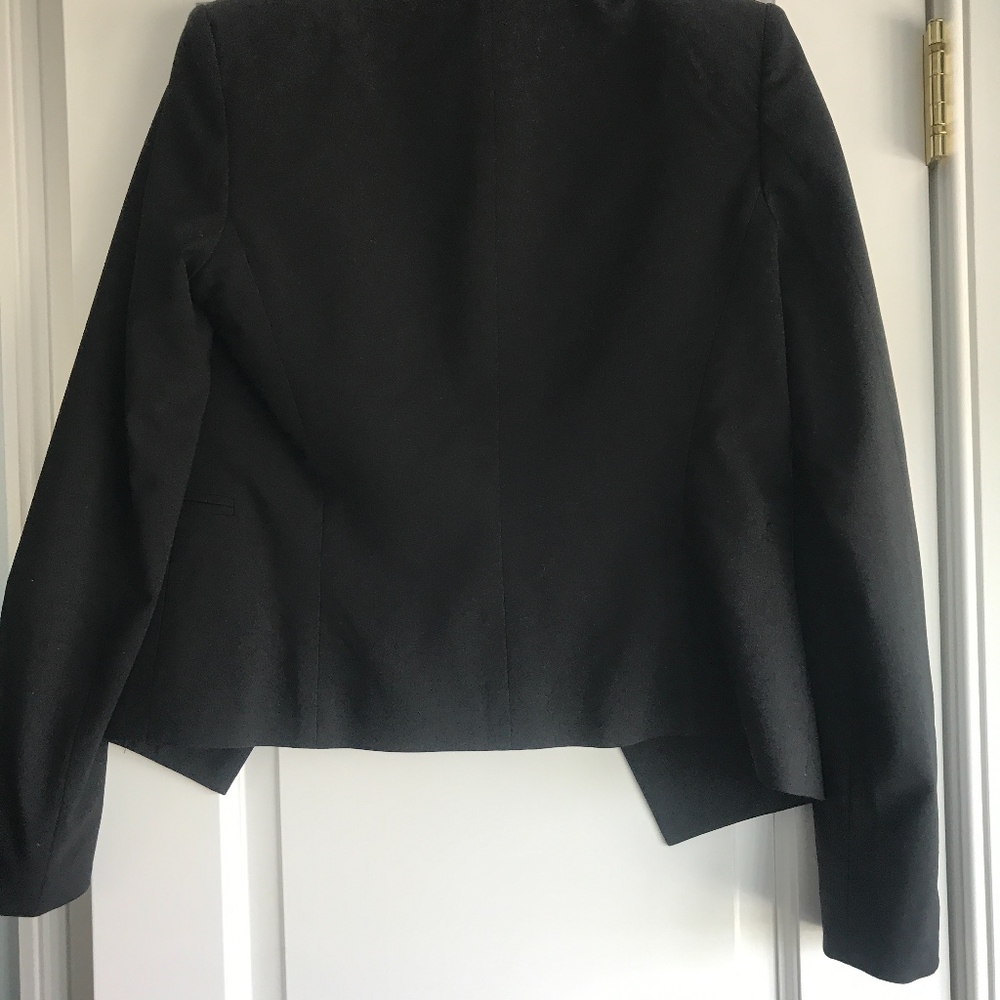 Theory Lanai Black Open Front Blazer Nwot - image 5